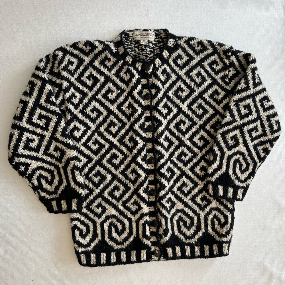 Vintage 1990’s Kumbeshwar Knitted Cardigan Sweater